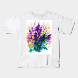 Purple flowers Kids T-Shirt